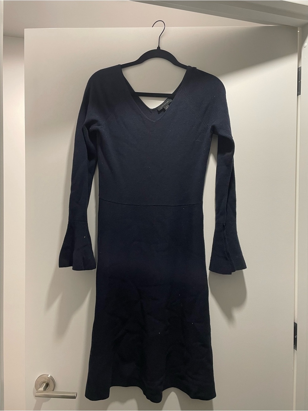 Ann Taylor navy sweater dress